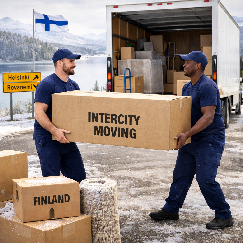 Intercity moving across Finland